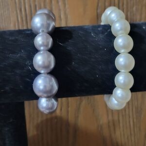 Elegant Pearl Bracelet Set